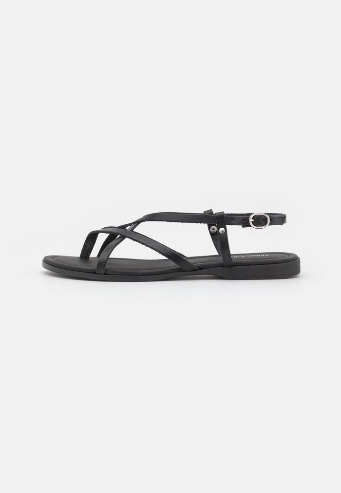 Sandales Anna Field T-bar Noir Femme | OAE-0517797